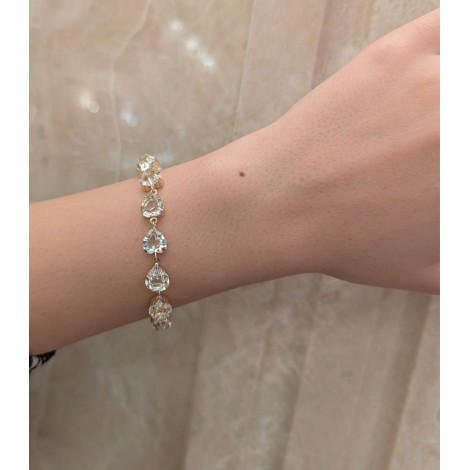 Bracciale Argento Dorato e Zirconi Cuore