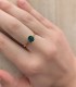 Anello Oro Giallo 9kt Quarzo Idrotermale Verde