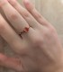 Anello Oro Rosa 9kt Quarzo Idrotermale Arancione