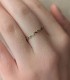 Anello Cuoricini Oro Giallo 9kt Diamanti