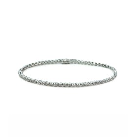 Bracciale Tennis Oro Bianco 9kt e Diamanti