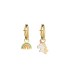 Orecchini Cerchietto Le Bebè Toys Oro Giallo Unicorno Arcobaleno