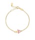 Bracciale Le Bebè Lucciole Oro Giallo 9kt Ciuccio Rosa