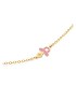 Bracciale Le Bebè Lucciole Oro Giallo 9kt Ciuccio Rosa