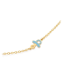 Bracciale Le Bebè Lucciole Oro Giallo 9kt Ciuccio Azzurro