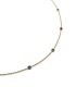 Collana Oro Giallo 18kt Zirconi Colorati