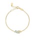 Bracciale Le Bebè Lucciole Oro Giallo 9kt Piedino Azzurro