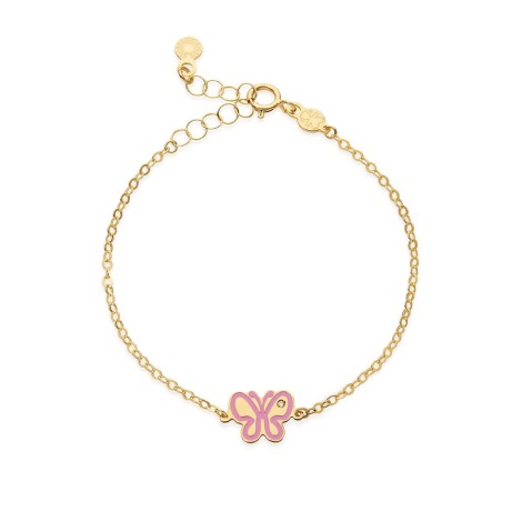 Bracciale Le Bebè Lucciole Oro Giallo 9kt Farfallina e Diamante
