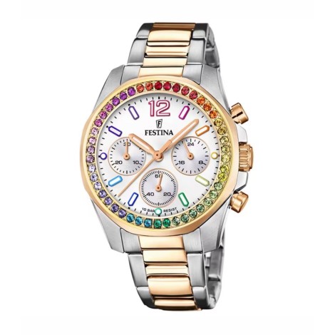 Orologio Festina Chrono Acciaio F20608/2 Zirconi