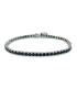 Bracciale Tennis Argento Zirconi Neri 2,5 mm