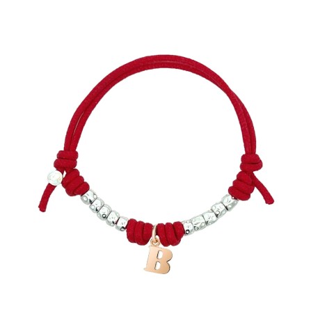 Bracciale Dodo Lettera Granelli e Cordino