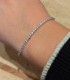 Bracciale Tennis 2 mm Argento e Zirconi Bianchi