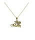 Collana Argento Dorato I Love Mom