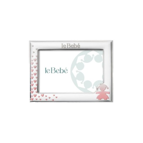 Cornice Le Bebè Bimba Cuori 15x10
