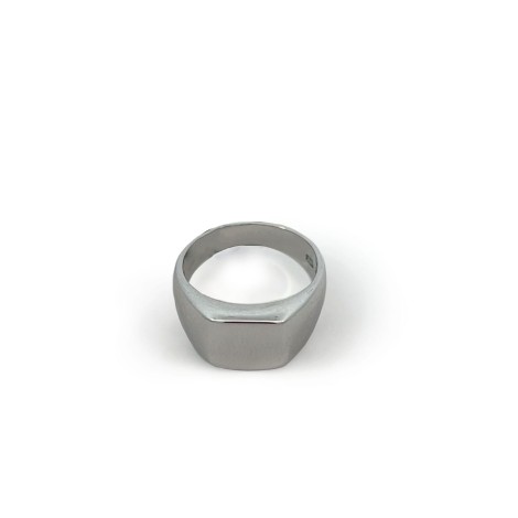 Anello Sigillo Quadrato Argento
