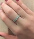 Anello Aperto Argento Zirconi