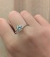 Anello Solitario Quattro Punte Argento Zircone
