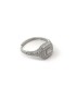 Anello Sigillo Argento Zirconi
