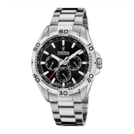 Orologio Festina Cronografo Multifunzione Nero Acciaio F20623/5