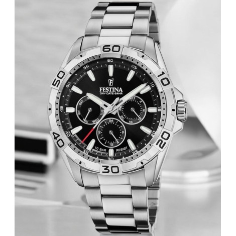 Orologio Festina Cronografo Multifunzione Nero Acciaio F20623/5