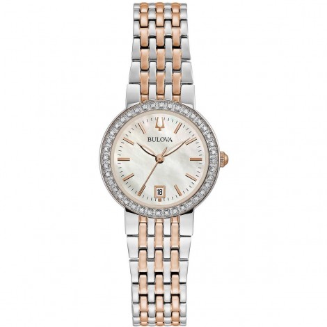 Orologio Donna Bulova Classic Oro Rosa e Diamanti 98R280