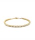 Bracciale Tennis Perle Argento Dorato