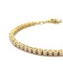 Bracciale Tennis Perle Argento Dorato