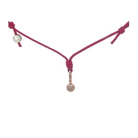 Collana Punto Luce Dodo Oro Rosa 9kt Diamante