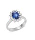 Anello Miluna Zaffiro e Diamanti Oro Bianco 18kt LID3456
