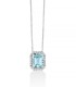 Collana Miluna Acquamarina Ottagonale e Diamanti CLD4719