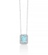 Collana Miluna Acquamarina Ottagonale e Diamanti CLD4722