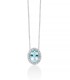 Collana Miluna Acquamarina Ovale e Diamanti CLD4718