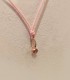 Collana Punto Luce Dodo Zaffiro Rosa Oro Rosa 9kt