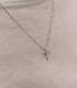 Collana Croce Oro Bianco 18kt e Diamanti