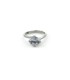 Anello Solitario Quattro Punte Argento Zircone