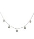 Collana Pendenti Oro Bianco Zirconi Bianchi