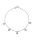 Bracciale Pendenti Oro Bianco Zirconi Bianchi