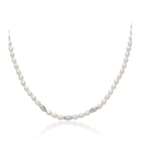 Collana Miluna Argento Filo di Perle PCL6655B