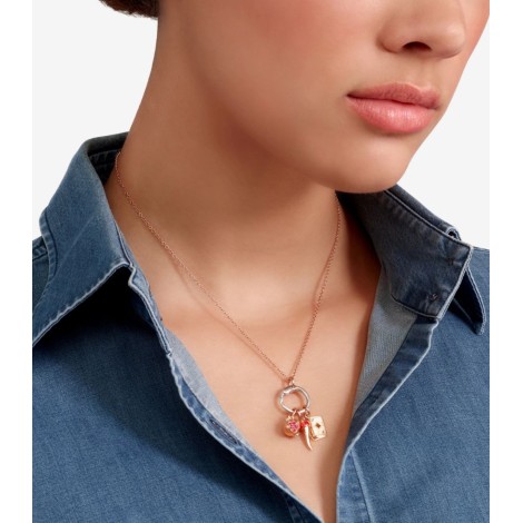 Ciondolo Dodo Melograno Oro Rosa 9kt e Rubini.
