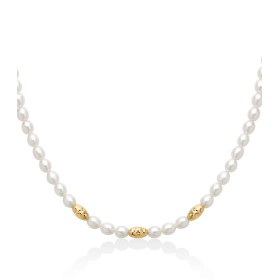 Collana Miluna Argento Dorato Filo di Perle PCL6653G