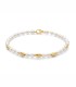 Bracciale Miluna Argento Dorato Filo Di Perle PBR3634G