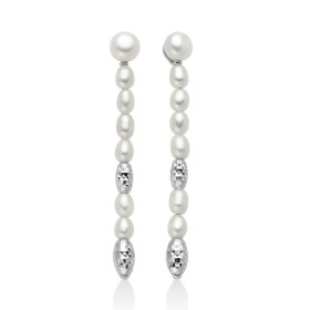 Orecchini Pendenti Miluna Argento e Perla PER2793B