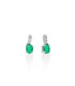 Orecchini Miluna Oro Bianco 9Kt Smeraldi e Diamanti ERD2794X