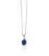 Collana Miluna Oro Bianco 9kt Zaffiro CLD4663X