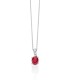 Collana Miluna Oro Bianco 9kt Rubino CLD4662X