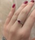 Anello Miluna Rubino e Diamanti Oro Bianco 9kt LID3738X