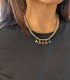Collana Dodo Granelli Argento Oro Giallo 18kt