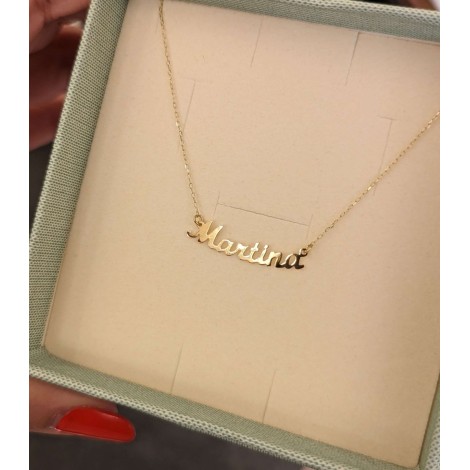 Collana con Nome Oro Giallo
