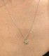 Collana Pendente Mini Stella Oro Bianco 9kt Zirconi