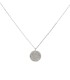 Collana Pendente Tondo Oro Bianco 9kt